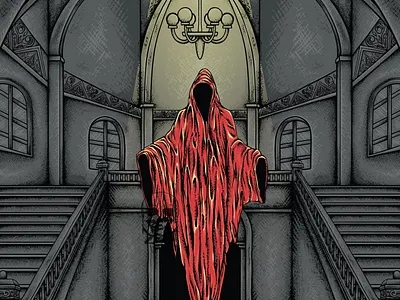 the devil haunts artwork darkart design detail art ghost graphic design haunt illustration illustrator metal art style t shirt