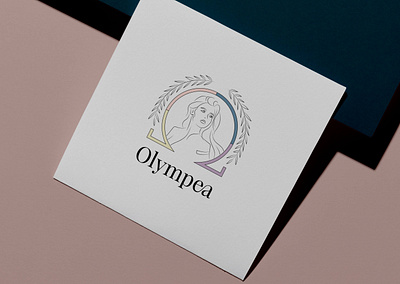 Logo - Olympea branding logo sport woman woman cycle