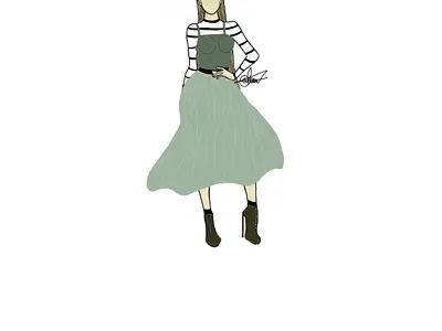 elegant dress design by Athifa app design graphic design illustration