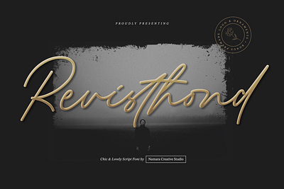 Revisthond Handwritten Script branding calligraphy elegant font handwritten font invitation logo luxury modern script swash wedding
