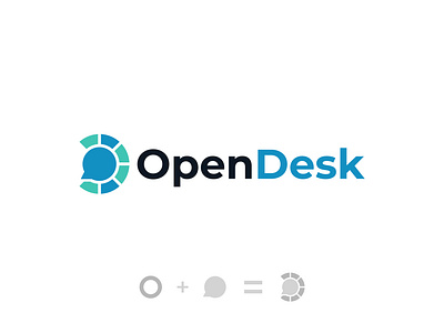 Opendesk Logo - Chat logo - message icon app icon brand mark chat app chat logo connection conversation design logo message icon modern o logo opendesk symbol talk ui