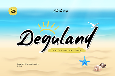 Deguland - Playful Display Font cartoon comic cute free free font freebies fun hand drawn handwritten handwritten font kids modern natural playful