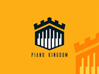 Piano Kingdom Logo Design branding company logo creative logo design logo logo design logo icon logomark logotype minimalist logo music music logo piano piano kingdom logo design piano shop logo shop logo