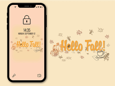 Autumn/Fall - Mobile Wallpaper adobe illustrator autumn color palatte design dribbble dribbble weekly warmup fall graphic design illustration iphone mobile wallpaper ui ui design ui interface vector wallpaper weekly challenge weeklywarmup