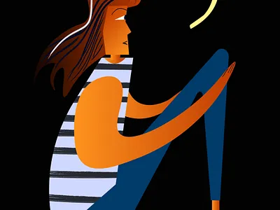 Night dreams bookillustration design graphic design illustration people vector