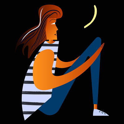 Night dreams bookillustration design graphic design illustration people vector