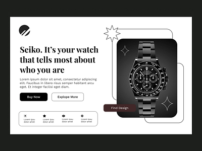 Ecommerce Landing Page black and white branding ecommerce figma landing landing page landingpage layout simple ui ui design ui ux user interface ux web web design website