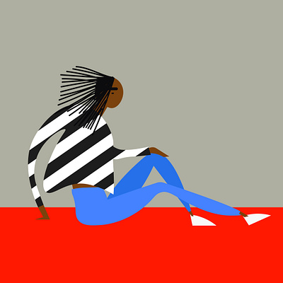 Sportswoman rest design graphic design illustration people sport vector woman