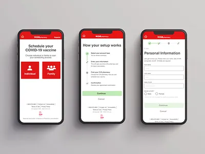 CVS Covid-19 Vaccine Scheduler Case Study app design figma mobile ui ux