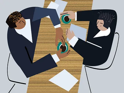 Business conversation design graphic design illustration vector люди