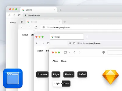 Browsers UI Libraries for Sketch browser browsers freebie sketch ui ui kit