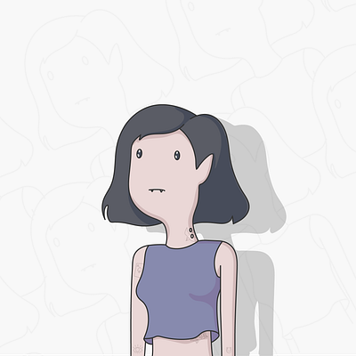 Her name is Marceline adventure time cartoon digital art drawing illustration lines marceline modern vectorart