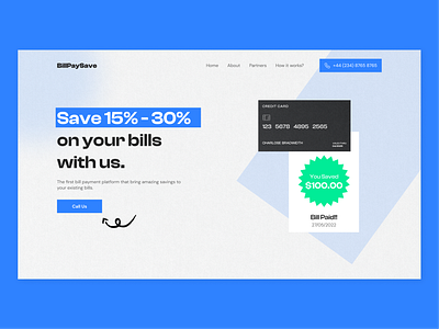 BillPaySave Website Design billing website billpaysave credit card design expense website finance website money website payment website ui ui design ux ux design web design