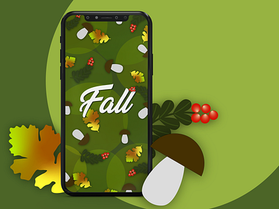 Fall wallpaper adobe design graphic design illustraror illustration learning photoshop