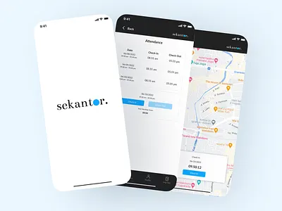 Sekantor - Employee Service App app attendance app branding design employee app employee services figma graphic design icon illustration mobile app saas saas app services app ui uiux design web design