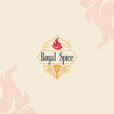 Royal Spice: Minimal Logo Design for food business brand identity branding classic creative design design logo graphic graphic design icon illustration logo logo design logos logotype minimal minimal logo minimalist modern modern logo royal