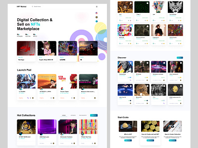 NFT Landing Page blockchain card crypto cryptocurrency design header landing landing page nft nft dashboard nft market nft marketplace nft web token trend ui uidesign uiux web design website
