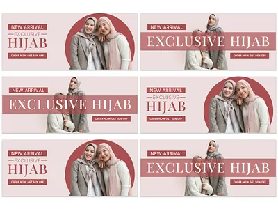 Hijab Fashion Web Banner banner banner design branding digital ad banner fashion banner graphic design hijab hijab collection web banner hijab fashion muslim women hijab shopify shopify banner shopify web banner web web banner web banner design website banner women hijab collection