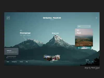 Tourism Website UI Design landingpage minimal tourism trendingdesign uidesign uxresearch website design