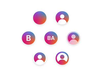 Daily UI | Day #088-Avatar 088 avatar colorful daily ui daily ui 088 dailyui dailyui 088 default design gradient graphic design mobile picture profile profile picture ui ui component ui design ui element user interface