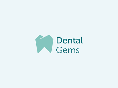 Dental Gems - Logo and Visual Identity Design branding business care clean clinic dental dentist dentistry diamond gems health logo design logomark medical modern simple symbol teeth tooth visual identity