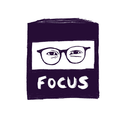 Focus graphic design illustration