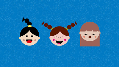 circle girls design flat graphic design illustration