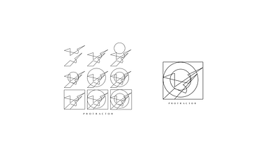 protractor branding design graphic design icon illustration logo minimal ux vector