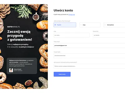 Sign up page design figma typography ui ux webdesign