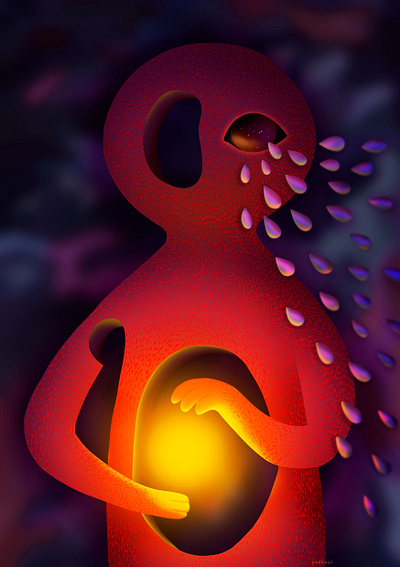 broken character collection light nft space