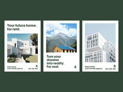 Major State ● Flyers agency landing page agency website brand design brand identity branding brutalism business card flyerdesign graphic design landing page logo logodesign logoinspiration minimalist minimalistlogo premiumlogo real estate real estate agency real estate logo renting