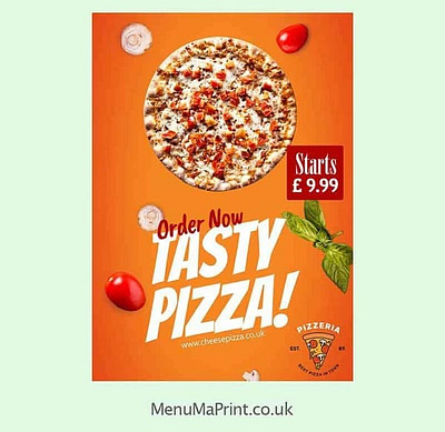 A4 Poster Printing | Food Advertisement Posters UK | MenuMa food advertisement posters