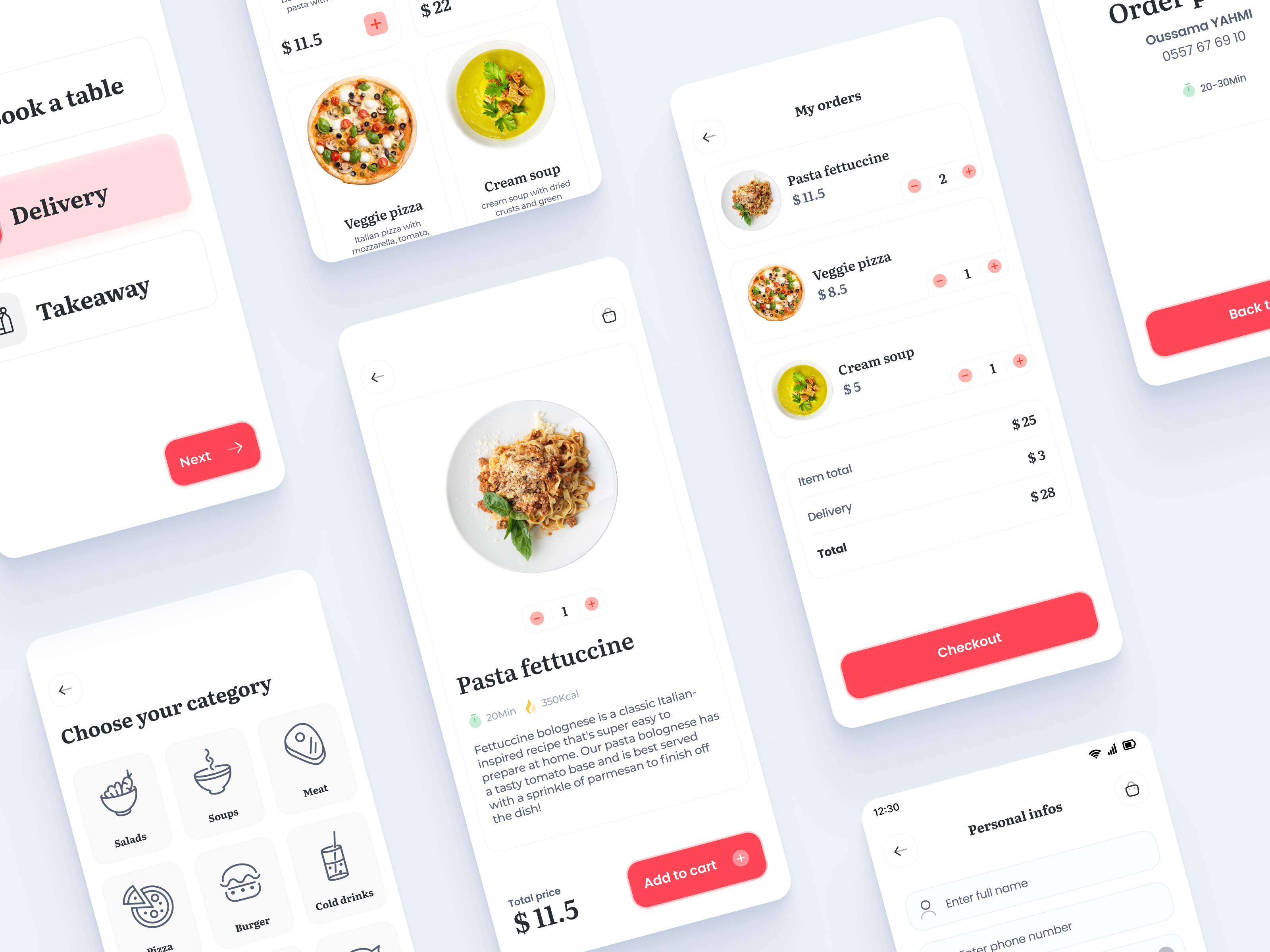 Example of Food order app