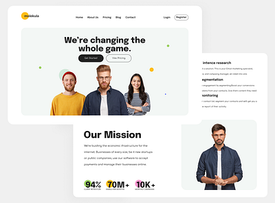 Creative Agency Landing page branding design graphic design illustration ui ux