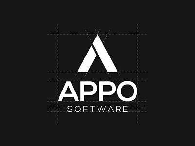 Appo Software Logo branding business logo creative logo flat logo graphic design logo minimal minimalist professional logo