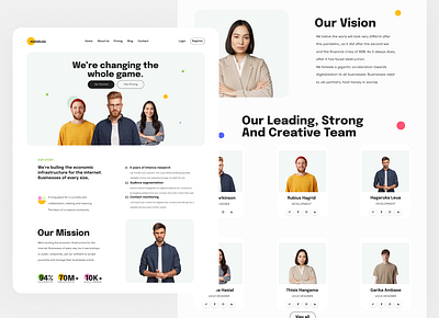 Creative Agency Landing page branding design graphic design illustration ui ux