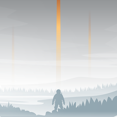 Lost Land || Landscape Vector illustration adobe illustrator art artist concept environment epic illustration vector