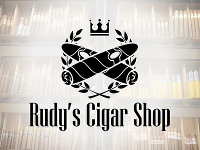 Logo-Design-Crown-Floral-Cigar-Leaf-Smoking-Time-Simple-Service- branding business cigar company corporate crown design floral graphic design illustration leaf logo logo design luxury service smoking time typography unique vector