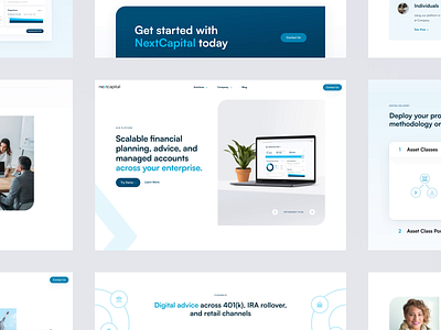 NextCapital animation figma finance interaction animation landing page retirement strv ui ux web design website