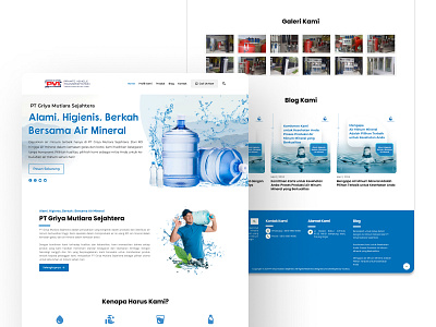 PT Griya Mutiara Sejahtera - Drinking Water Solution branding design graphic design ui ux