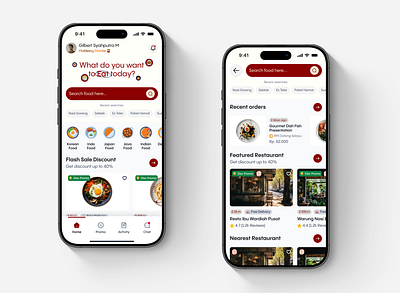 Food Delivery - Mobile App 🍽️ app app design app ui design clean delivery delivery app food food app food app interface food delivery food delivery app mobile app mobile design ordering ordering app restaurant app ui uidesign uiux ux