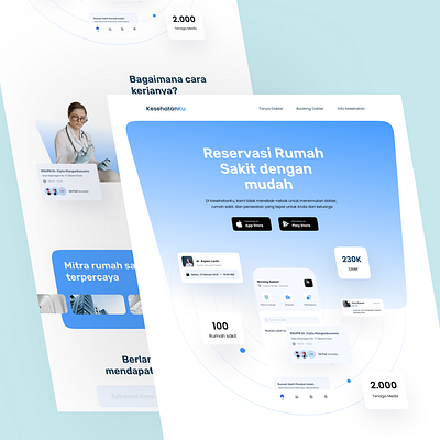 Medical Landing Page UI Design design figma interface landing page ui uiux ux website