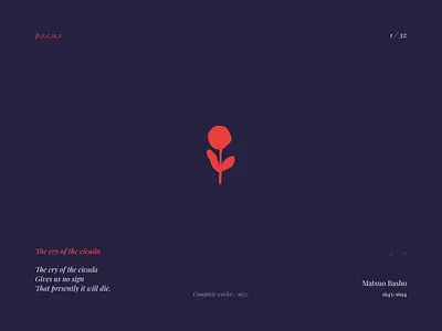 p.o.e.m.s ● Home art project branding design inspiration featured graphic design hero hero section homescreen illustration landing page minimalistlogo poetry premiumlogo product design ui ui inspiration web design website design