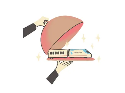 Pete #2 editorial illustration illustration monocle spot illustration train