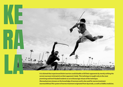 Kerala: Kalaripayattu design graphic design