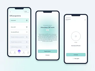 Mental Wellbeing App Redesign app clean concept design health ios minimal redesign ui ux wellbeing wellness