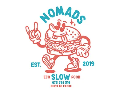 Nomads corner apparel artwork burger fast food illustration lifestyle music punk tattoo