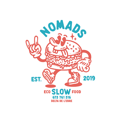 Nomads corner apparel artwork burger fast food illustration lifestyle music punk tattoo