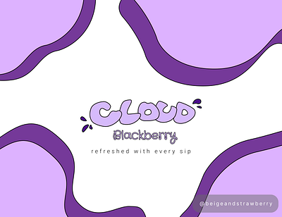 Cloud Milkshake- Blackberry branding design digitalart figma graphic design illustration logo mockup ui ux vector