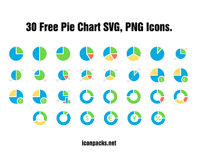 30 Free Pie Chart SVG, PNG Icons. chart icons free icons free resources freebies icon pack icon set icons pie chart icons png icons svg icons vector